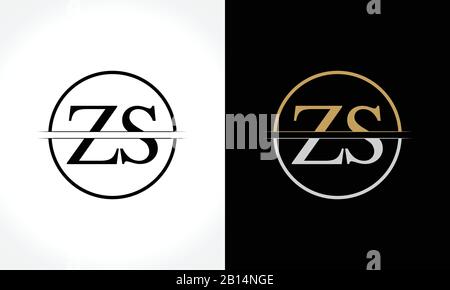 Modèle Vectoriel De Conception De Logo Zs Initial. Illustration Vectorielle Du Logo Professionnel Zs De La Lettre Créative Illustration de Vecteur