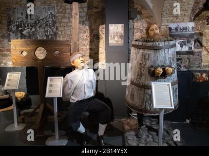 Musée de la torture Bruges, Belgique. Banque D'Images