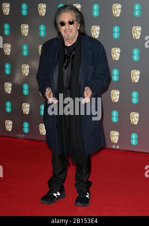 02 Févr. 2020 - Londres, Angleterre, Royaume-Uni - Al Pacino Participant Aux Bafta Film Awards 2020, Royal Albert Hall Banque D'Images