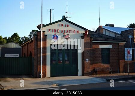 Caserne De Pompiers Art Déco Mittagong Banque D'Images