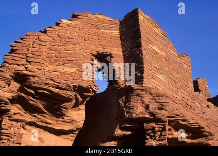 Wukoki Pueblo ruine, Wupatki National Monument, Arizona Banque D'Images