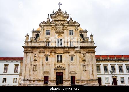 Vue sur la Nouvelle cathédrale - Se Nova de Coimbra - de Coimbra, Portugal Banque D'Images