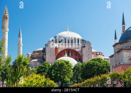 Sainte-sophie à Istanbul, Turquie. Sainte-sophie est le plus grand monument de la Culture byzantine. Banque D'Images