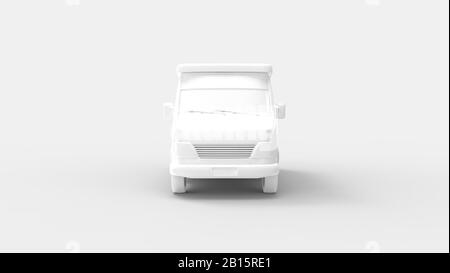 rendu tridimensionnel d'un modèle généré par ordinateur d'un camion de transport d'argent Banque D'Images