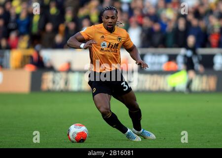 Wolverhampton, Royaume-Uni. 23 février 2020. Adama Traore de Wolverhampton Wanderers en action. Premier match de ligue, Wolverhampton Wanderers / Norwich City au Molineux Stadium à Wolverhampton le dimanche 23 février 2020. Cette image ne peut être utilisée qu'à des fins éditoriales. Utilisation éditoriale uniquement, licence requise pour une utilisation commerciale. Aucune utilisation dans les Paris, les jeux ou une seule édition de club/ligue/joueur. Pic par Steffan Bowen/Andrew Orchard sports photographie/Alay Live news crédit: Andrew Orchard sports photographie/Alay Live News Banque D'Images