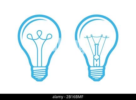 Symbole d'ampoule. Électricité, innovation, vecteur d'idée Illustration de Vecteur