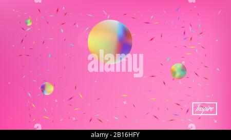 Net Space FANTASY. Maillage d'illustration colorié commun. Texture d'arrière-plan, brillante. Couleur rose. Image d'arrière-plan de l'espace abstrait. Nouveau dos coloré Illustration de Vecteur