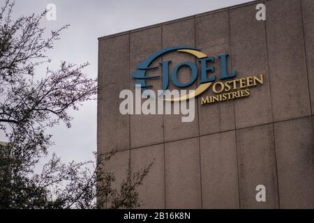 Houston, Texas - 11 Février 2020 : Joel Osteen Ministries À Lakewood Mega Church Banque D'Images
