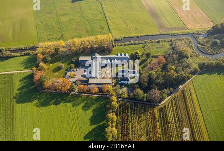 Photo aérienne, centre pour personnes âgées Haus Golten, Geldern, Niederrhein, Rhénanie-du-Nord-Westphalie, Allemagne, maison des personnes âgées, maison des personnes âgées, cdm de retraite Banque D'Images