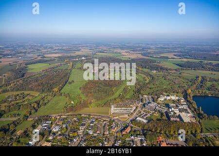 Photo Aérienne, Vue De Geldern, St.-Clemens-Hospital Geldern, Haag Castle, Golf Gelderland, Guelders, Bas-Rhin, Rhénanie-Du-Nord-Westphalie, Ger Banque D'Images