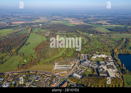 Photo Aérienne, Vue De Geldern, St.-Clemens-Hospital Geldern, Haag Castle, Golf Gelderland, Guelders, Bas-Rhin, Rhénanie-Du-Nord-Westphalie, Ger Banque D'Images