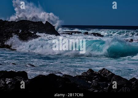 Fracas des vagues Banque D'Images