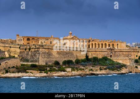 Malte, Gzira, île de Manoel, fort Manoel, fortification du XVIIIe siècle construite par l'ordre de Saint John Banque D'Images