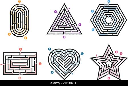 Tambour de conuntambour de labyrinthe. Recherche de manière, de nombreuses directions labyrinthe et labyrinthe de labyrinthe jeu enfant jeu isolé jeu vectoriel Illustration de Vecteur