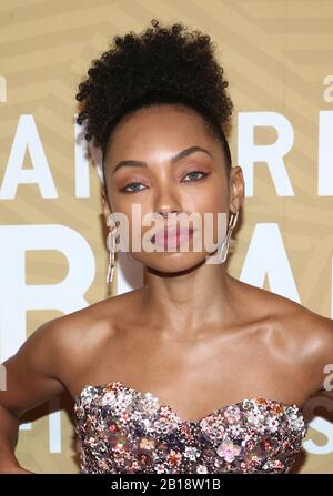 Beverly Hills, Californie 23 février 2020. Logan Browning, Lors De La Cérémonie De Remise Des Prix Du Black Film Festival À L'Hôtel Beverly Hilton À Beverly Hills, Californie, Le 23 Février 2020. Crédit: Faye Sadou/Media Punch/Alay Live News Banque D'Images