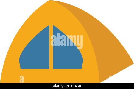 L'icône de la tente. Élément simple de travel icons collection. L'icône de création d'interface utilisateur tente, ux, apps, logiciels et des infographies Illustration de Vecteur