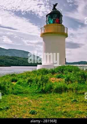 Phare De Corran Point, Corran Point, Loch Linnhe, Lochaber, Highland, Écosse Banque D'Images