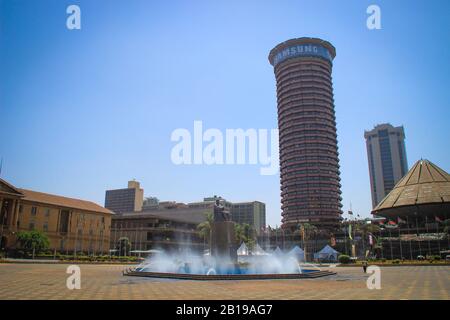 Nairobi, Kenya - 17 Janvier 2015 : Le Centre De Congrès International De Kenyatta Banque D'Images