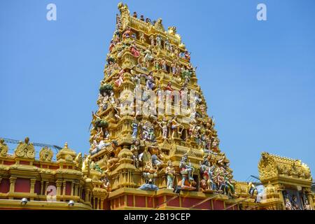 Colombo, Sri Lanka. 14 novembre 2019. Nouveau Temple Hindou De Kathiresan Kovil - Temple Hindou. Crédit: Damian Gollnisch/dpa-Zentralbild/ZB/dpa/Alay Live News Banque D'Images