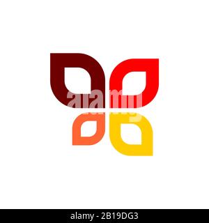 Modèle D'Illustration Du Logo Agriculture À Quatre Feuilles. EPS vectoriel 10. Banque D'Images