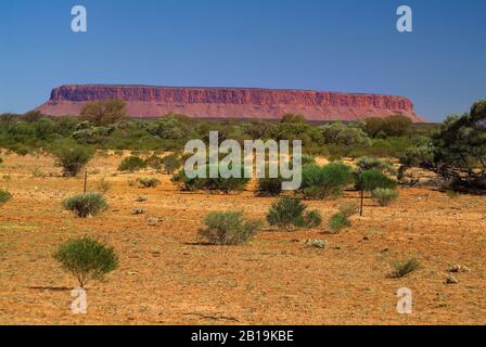 Australie, Mont Connor Dans Le Territoire Du Nord Banque D'Images