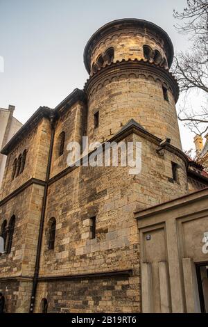 Synagogue Klausen à Prague ghetto juif de côté Banque D'Images