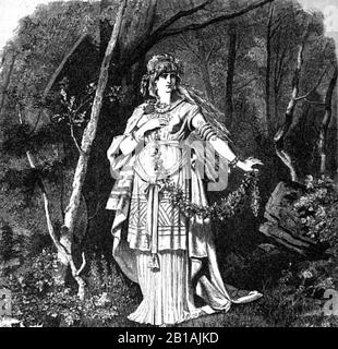 Freya par C. E. Doepler. Banque D'Images