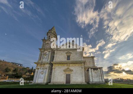 Église de San Biagio à Montepulciano en Toscane Banque D'Images