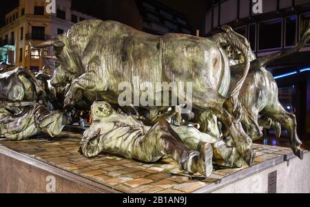 Monument aux enceintes de San Fermin à Pampelune Banque D'Images