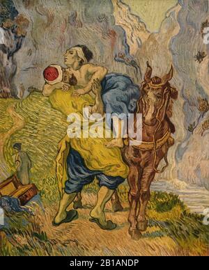 Le Bon Samaritain, 1890 - peinture de Vincent van Gogh - Image De très haute résolution et de qualité Banque D'Images
