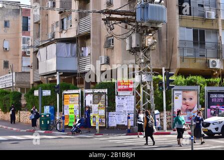 Vie quotidienne À Bnei Brak Banque D'Images