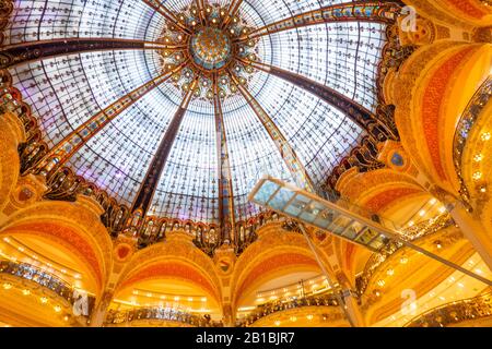 Galeries Lafayette magasin Paris France Banque D'Images