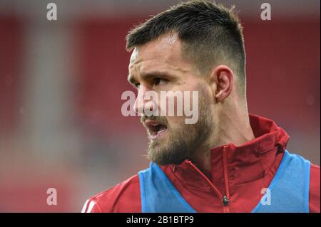 11 février 2020, Stade de lumière, Sunderland, Angleterre; Sky Bet League 1, Sunderland / Rochdale : Bailey Wright (26) de Sunderland pendant le préchauffage avant le match Banque D'Images