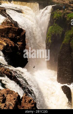 Parcs et loisirs Volume 3 : Paterson Great Falls Parc national historique au New Jersey. Banque D'Images