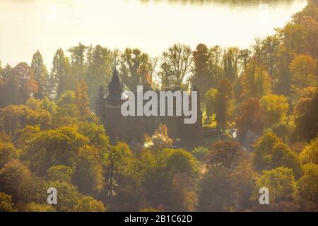 Photo aérienne, château de Krickenbeck, Nettetal, Bas-Rhin, Rhénanie-du-Nord-Westphalie, Allemagne, Alt-Krickenbeck, monument architectural, Châte Banque D'Images