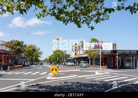 Ponsonby Road, Ponsonby, Auckland, Région D'Auckland, Nouvelle-Zélande Banque D'Images