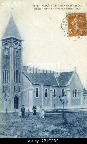 Gagny.Église Sainte-Thérèse De L'Enfant-Jésus. Banque D'Images