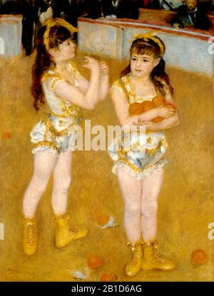 Acrobates au Cirque Fernando (1879) - Peinture du 19ème siècle par Pierre-Auguste Renoir - image De Très haute résolution et de qualité Banque D'Images