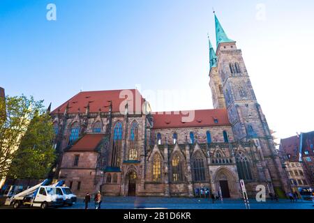 Vieille ville de Nuremberg aux couleurs de l'automne. Banque D'Images