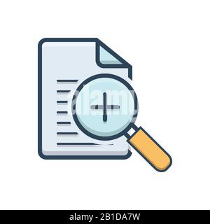 Illustration du zoom avant Illustration de Vecteur