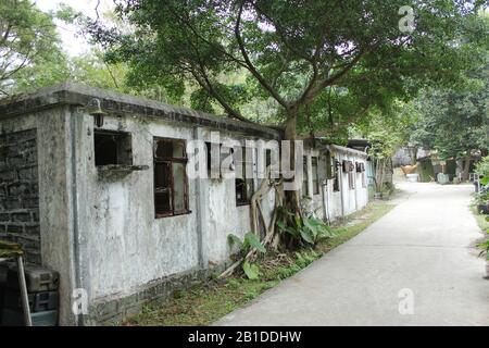 Village abandonné sur l'île de Lantau Banque D'Images