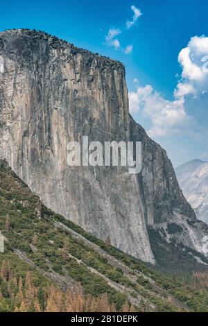 Yoite Valley, Glacier point et Half Dome dans le parc national de Yosemite, Californie, États-Unis Banque D'Images