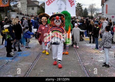 Un défilé de carnaval à Allschwil, Bâle landschaft, Suisse Banque D'Images