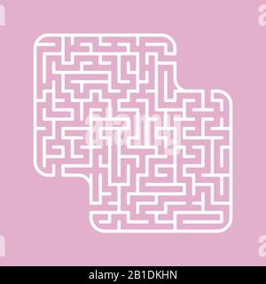 Labyrinthe. Jeux pour enfants. Labyrinthe drôle. Page activité. Puzzle pour enfants. Riddle pour préscolaire. Illustration vectorielle de couleur Illustration de Vecteur