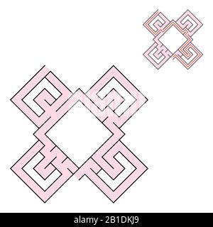 Labyrinthe Abstract. Jeux pour enfants. Puzzle pour enfants. Marbruler le tambour. Illustration vectorielle de couleur Illustration de Vecteur