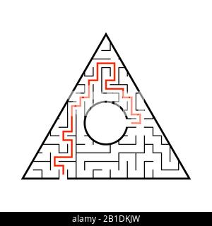 Labyrinthe Abstract. Jeux pour enfants. Puzzle pour enfants. Marbruler le tambour. Illustration vectorielle Illustration de Vecteur