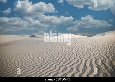 Désert de White Sands au Nouveau Mexique Banque D'Images