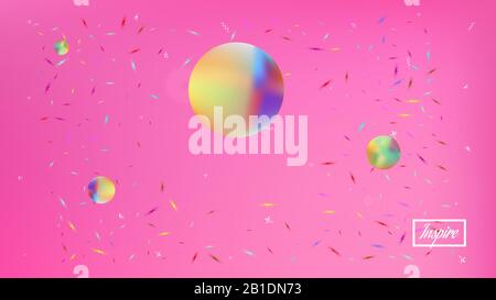 Net Space FANTASY. Maillage d'illustration colorié commun. Texture d'arrière-plan, brillante. Couleur rose. Image d'arrière-plan de l'espace abstrait. Nouveau dos coloré Illustration de Vecteur