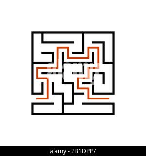 Labyrinthe Abstract. Jeux pour enfants. Puzzle pour enfants. Marbruler le tambour. Illustration vectorielle Illustration de Vecteur