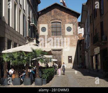 Italie , Lombardie , Milan , église San Simpliciano, quartier brera , Banque D'Images